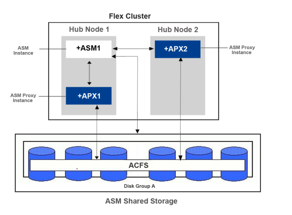 Cluster file. ASM. Shared Disks. ASM shared Disk. Panel ASM-instance.
